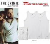 CRIMIE 2P-PACK THE CR TANK TOPS  WHITE(クラミー・2枚セットTHE CRタンクトップ・ホワイト)