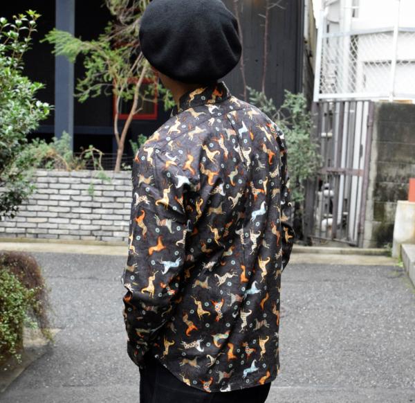 DRESS HIPPY HORSE L/S USA SHIRT BLACK(ドレスヒッピー・ホースロング