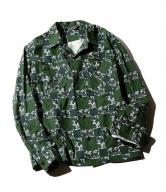 【SALE 30%OFF】CUTRATE L/S PRINT CHECK SHIRT・GREEN(カットレイト・プリントチェックシャツ・グリーン)