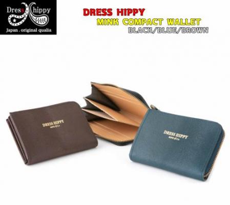 DRESS HIPPY MINK COMPACT WALLET BLACK/BROWN/BLUE(ドレスヒッピー