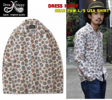 DRESS HIPPY Bear Paw L/S USA SHIRT (ドレスヒッピー・ベア