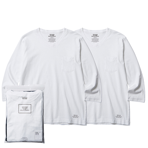 CRIMIE /2P PACK 7TH V-NECK(クライミー・7分袖 2パックVネックTシャツ