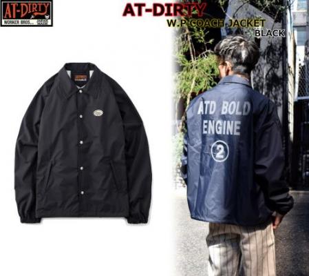 AT-DIRTY W.P COACH JACKET BLACK(アットダーティー・ウォーター