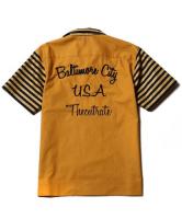 CUTRATE BOWLING SHIRT  MUSTARD(カットレイト・半袖ボーリングシャツ・マスタード)