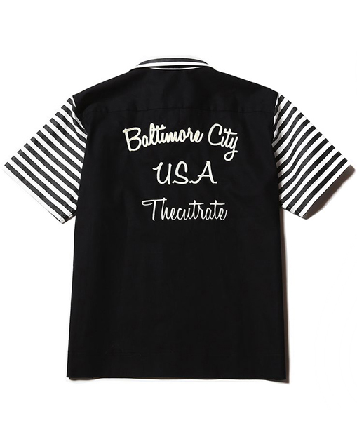 CUTRATE BOWLING SHIRT BLACK(カットレイト・半袖ボーリングシャツ