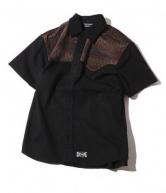 CUTRATE S/S COTTON TWILL WESTERN SHIRT BLACK(カットレート・S/Sコットンツイルウエスタンシャツ・ブラック)