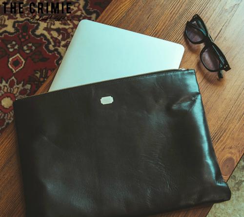 CRIMIE LEATHER CLUTCH BAG BLACK(クライミー・レザークラッチバッグ ...