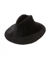 CUTRATE LEATHER HAT BLACK(カットレート・レザーハット・ブラック)