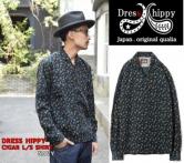 DRESS HIPPY CIGAR L/S SHIRT NAVY(ドレスヒッピー・シガーロングスリーブシャツ・ネイビー)