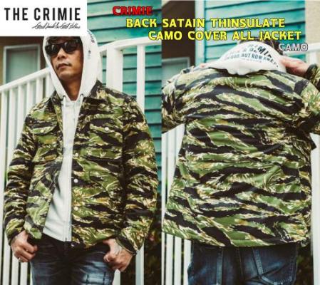 CRIMIE BACK SATAIN THINSULATE CAMO COVER ALL JACKET