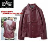 DRESS HIPPY DENVER LEATHER JACKET BURGUNDY(ドレスヒッピー・デンバーレザージャケット・バーガンディー)