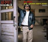 AT-DIRTY ATD LEATHER COACH JACKET BLACK(アットダーティー・ATDレザーコーチジャケット・ブラック)