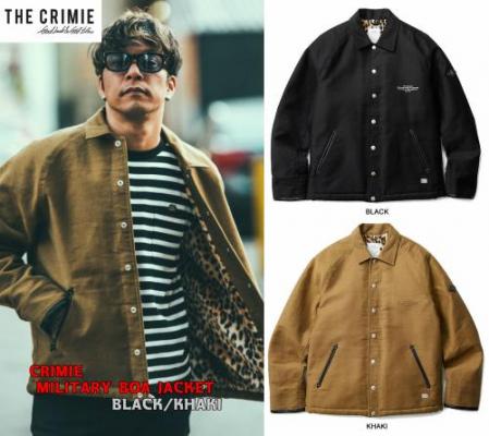 CRIMIE MILITARY BOA JACKET BLACK/KHAKI(クラミー