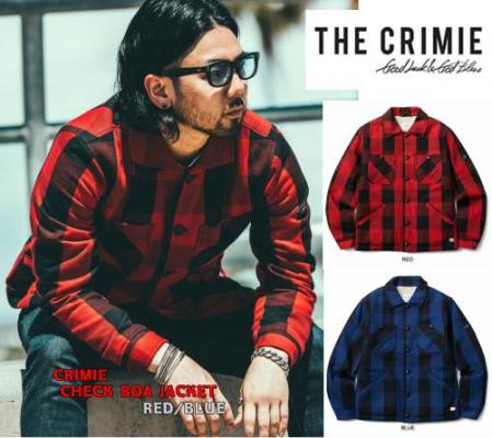 【SALE 30%OFF】 CRIMIE CHECK BOA JACKET RED/BLUE