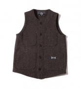 CUTRATE WOOL VEST BROWN(カットレート・ウールベスト・ブラウン)