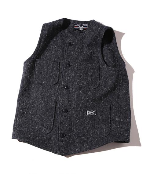 CUTRATE WOOL VEST NAVY(カットレート・ウールベスト・ネイビー