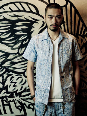 Provider Rebel Without A Cause"Pattern Shirt" BLUE