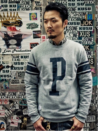 【SALE 50%OFF】Provider KEEP ROLLING "Type Crewneck"NAVY