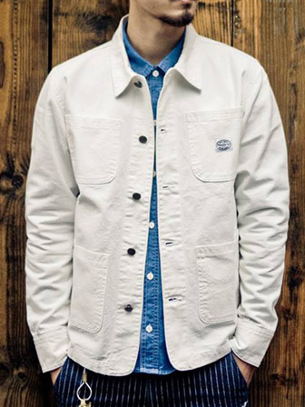 【SALE 50%OFF】Provider KEEP ROLLING "Canvas Coverall"WHITE
