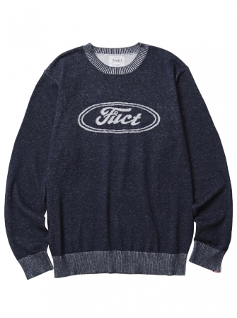 【SALE 20%OFF】FUCT SSDD F OVAL SWEATER　7003(ファクト・ファクトオーバルロゴセーター)